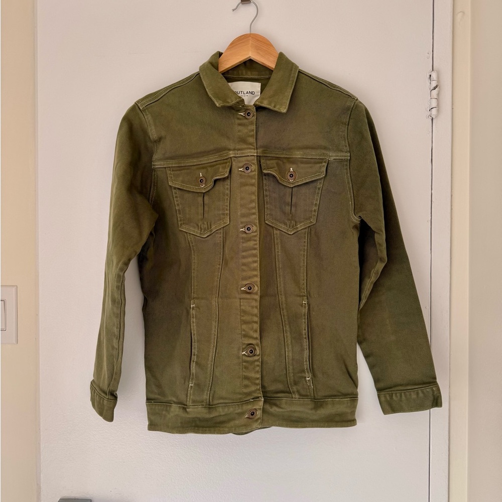 Outland Denim Olive Dyed Jacket | Size S